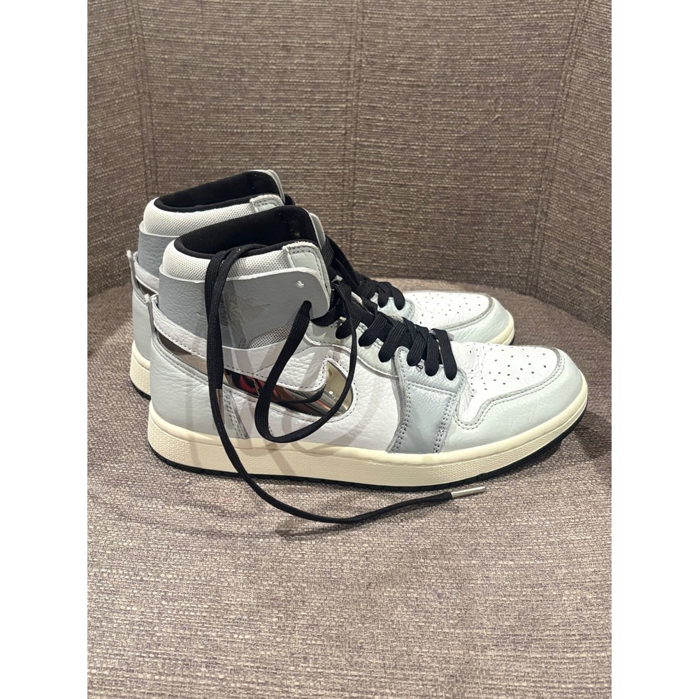Nike Air Jordan 1 High Zoom Comfort 2 Summit White Metallic Silver DV1305-100 - Picture 3 of 8